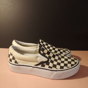 Checkered Platform Vans